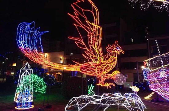 LED迎春庭院造型灯园林亮化工程搭配