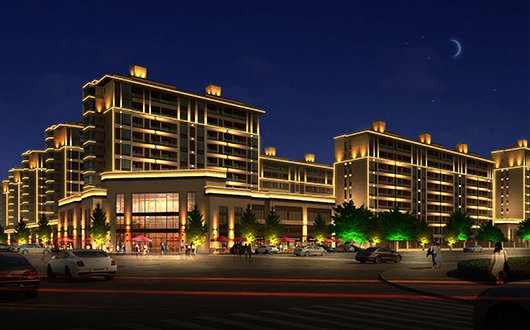 户外亮化工程给周围居民带来不一样的视觉体验