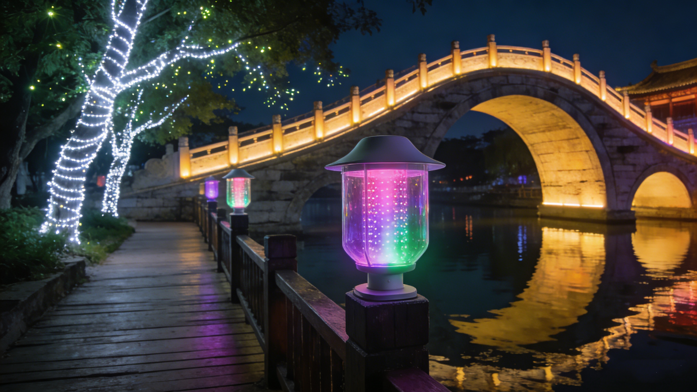 小凌狐照明桥梁亮化工程设计方案 旧桥改造亮化